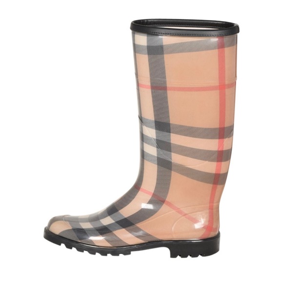 Burberry Rain Nova Check Rain Boots - Picture 4 of 9